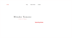 Desktop Screenshot of minakoyamano.com